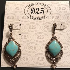 Sterling turquoise earrings